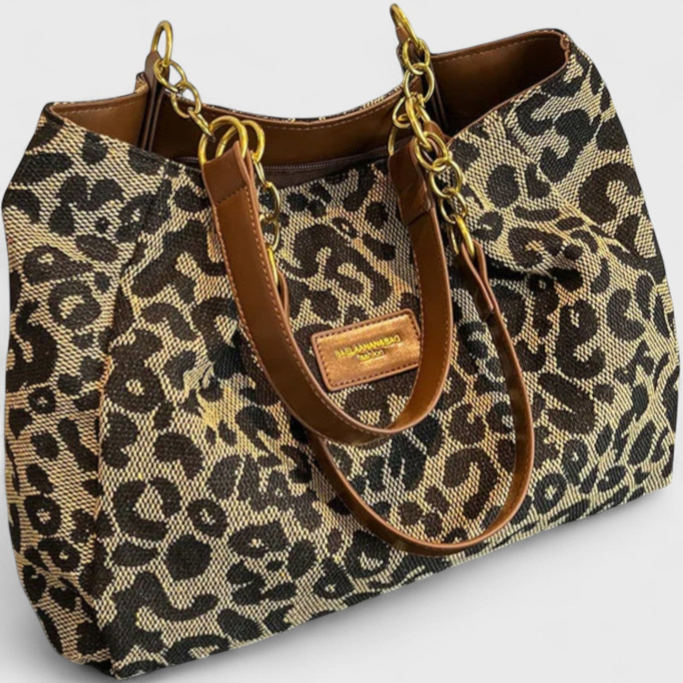 Savari™ – Einkaufstasche aus Canvas mit Leopardenmuster