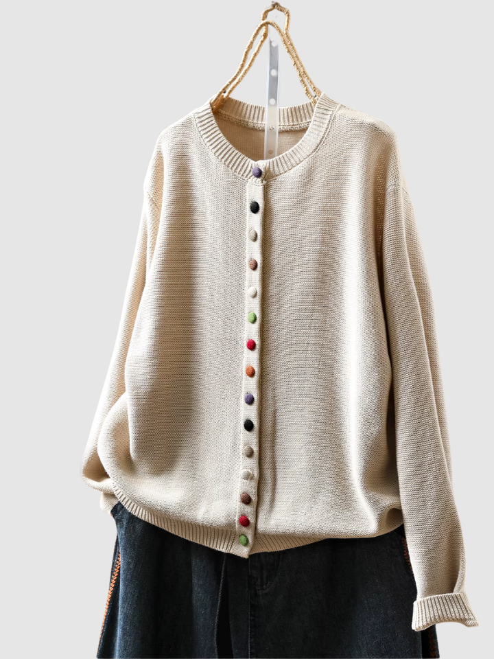 Callie™ - Strickjacke mit Bunten Knöpfen