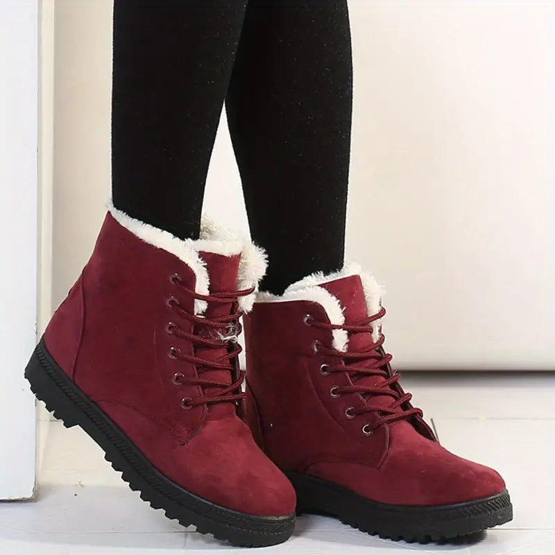 Hivara™ - Wasserdichte orthopädische Damen-Schneestiefel mit warmem Futter und rutschfester Sohle