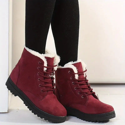 Hivara™ - Wasserdichte orthopädische Damen-Schneestiefel mit warmem Futter und rutschfester Sohle