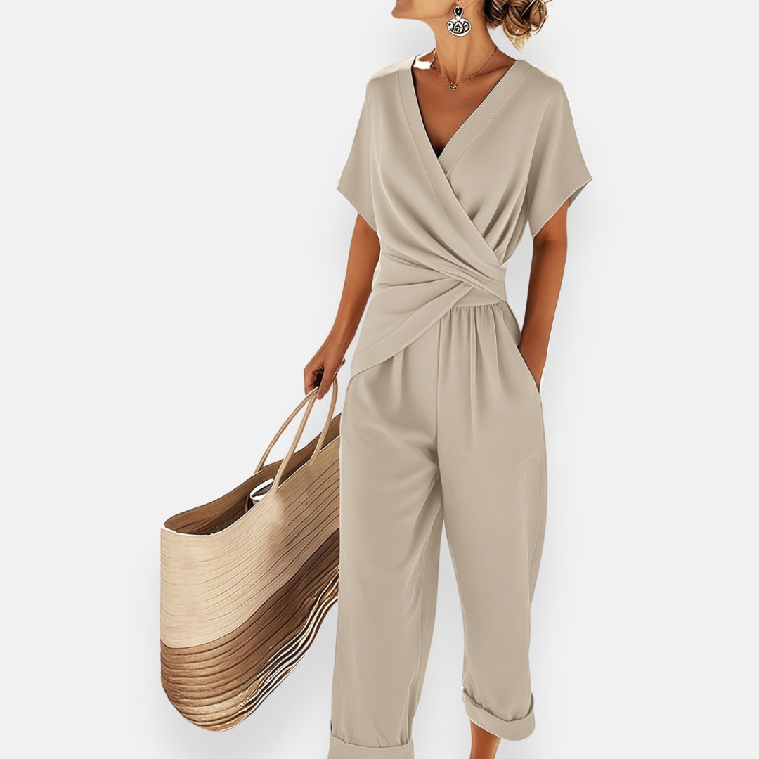 Silvane™ - Eleganter Overall mit Wickeloptik