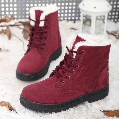 Hivara™ - Wasserdichte orthopädische Damen-Schneestiefel mit warmem Futter und rutschfester Sohle