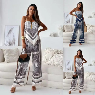 Solura™ - Stilvolles Zweiteiliges Set mit Blusenknoten & Hose