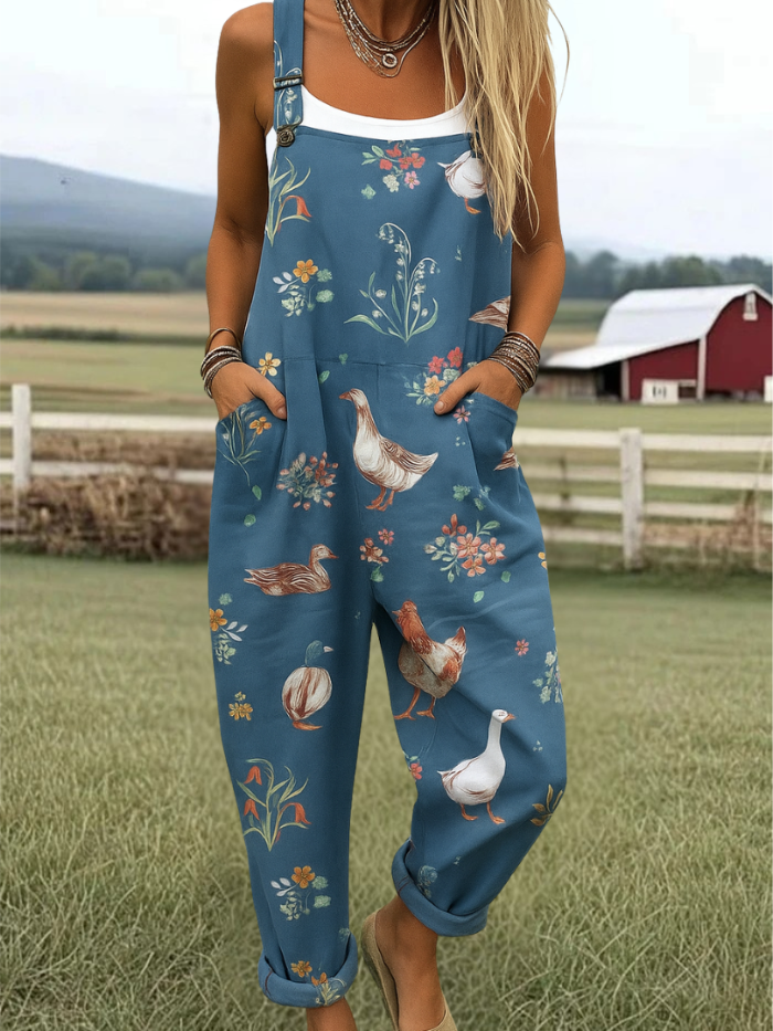 Heidi™ – Stilvoller Jumpsuit mit Vintage-Print