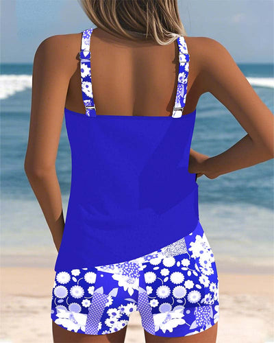 Galilea™ – Zweiteiliger Badeanzug mit bequemer Passform und blumigem Strandstil