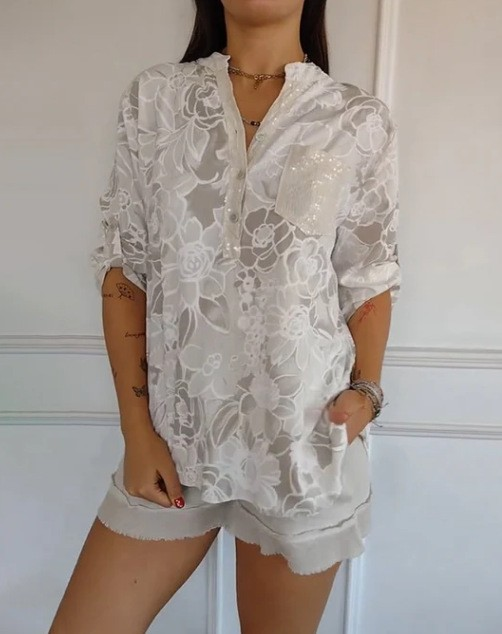 Comfina™ - Luftige Bluse mit Blumenmuster