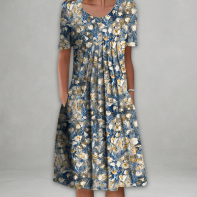 Eira™ – Elegantes Kleid mit Blumenmuster und Bauchabdeckung