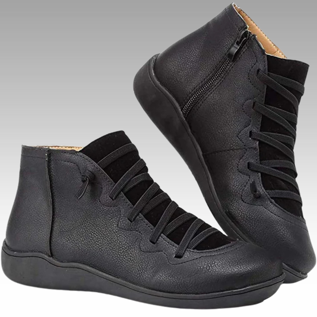 Nina™ – Trendige Orthopädische Ankle Boots im Vintage-Stil