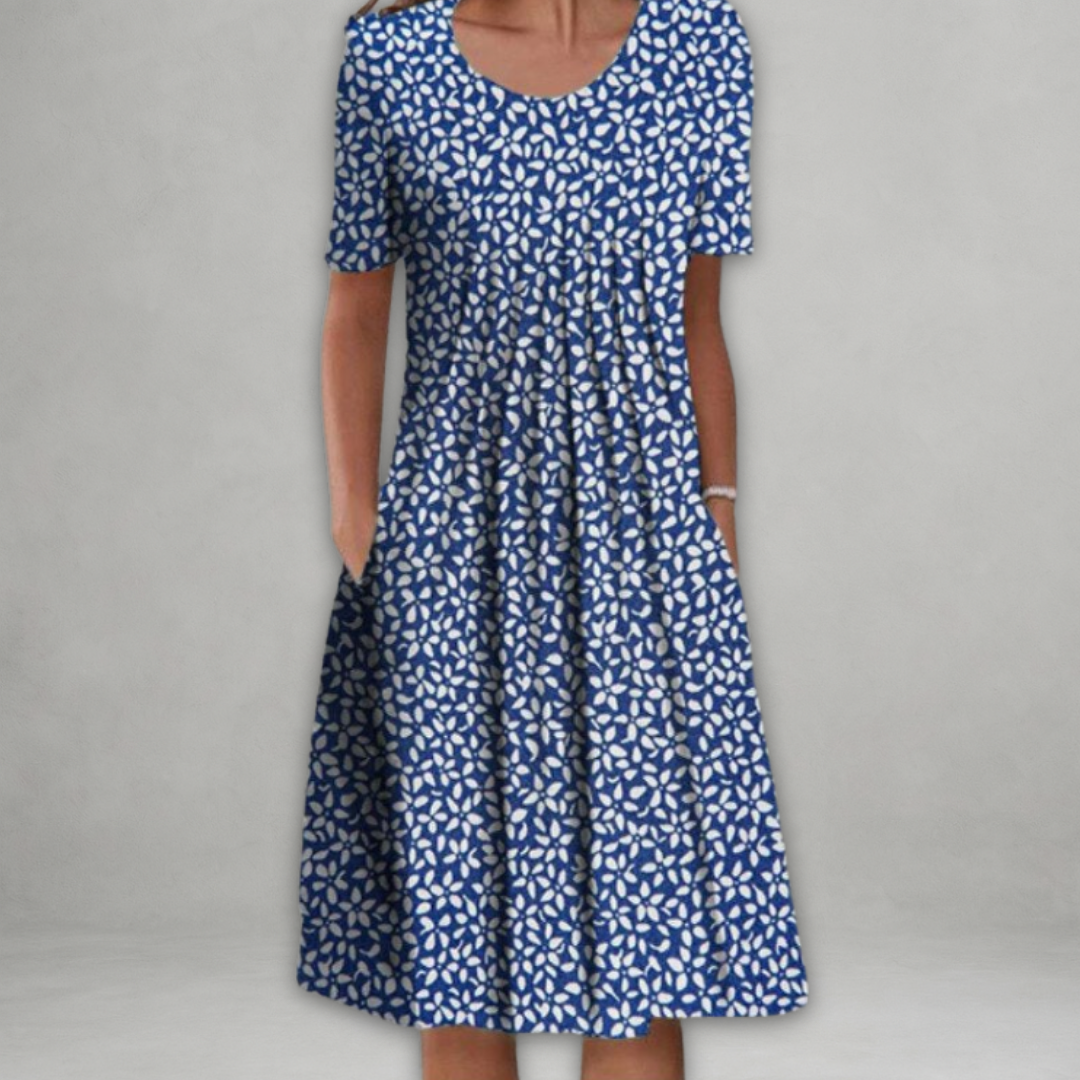 Eira™ – Elegantes Kleid mit Blumenmuster und Bauchabdeckung