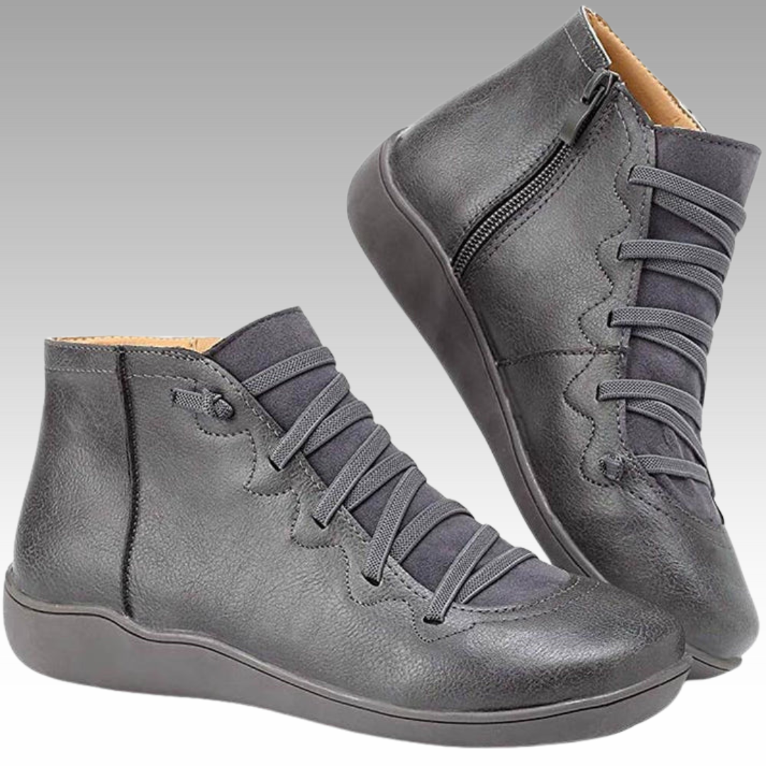 Nina™ – Trendige Orthopädische Ankle Boots im Vintage-Stil