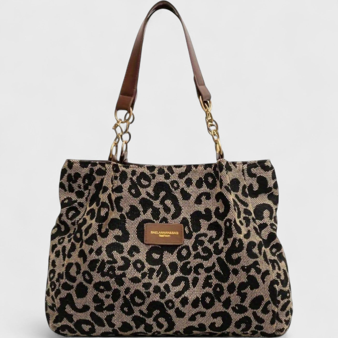 Savari™ – Einkaufstasche aus Canvas mit Leopardenmuster