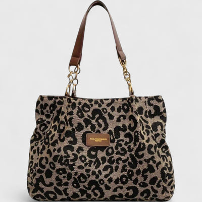Savari™ – Einkaufstasche aus Canvas mit Leopardenmuster