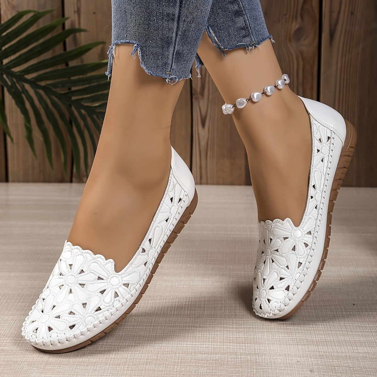 OrthoChic™ - Moderne Orthopädische Schuhe mit Stilvollem Ausgeschnittenem Muster