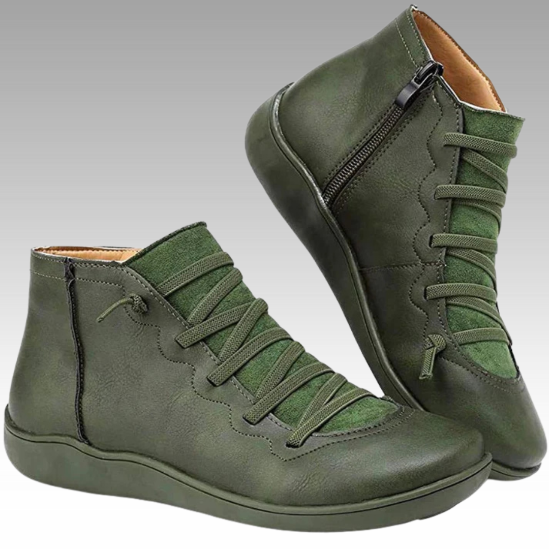 Nina™ – Trendige Orthopädische Ankle Boots im Vintage-Stil