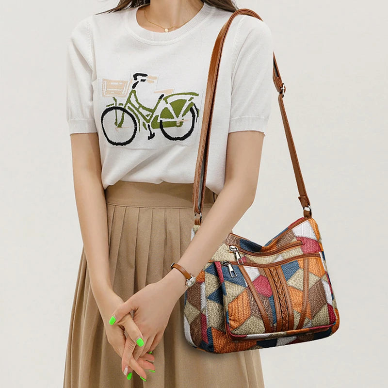 Samira™ - Elegante Handtasche mit Geometrischem Design