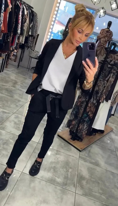 Zyora™ – Maßgeschneidertes Set mit Weichem Blazer und Lässigen Jogginghosen