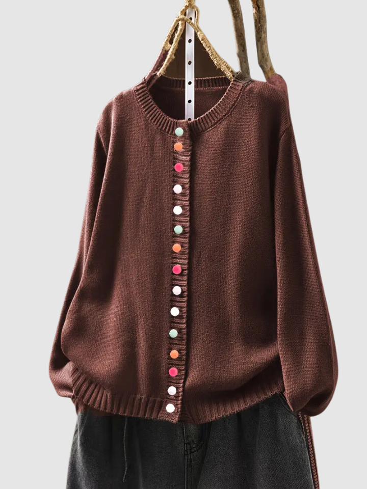 Callie™ - Strickjacke mit Bunten Knöpfen