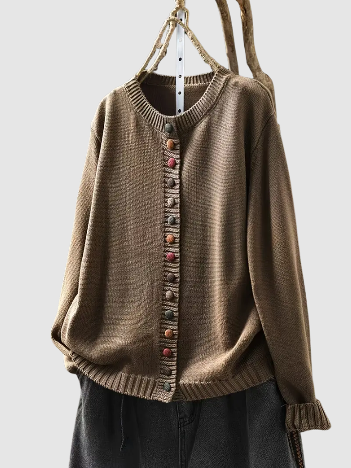 Callie™ - Strickjacke mit Bunten Knöpfen