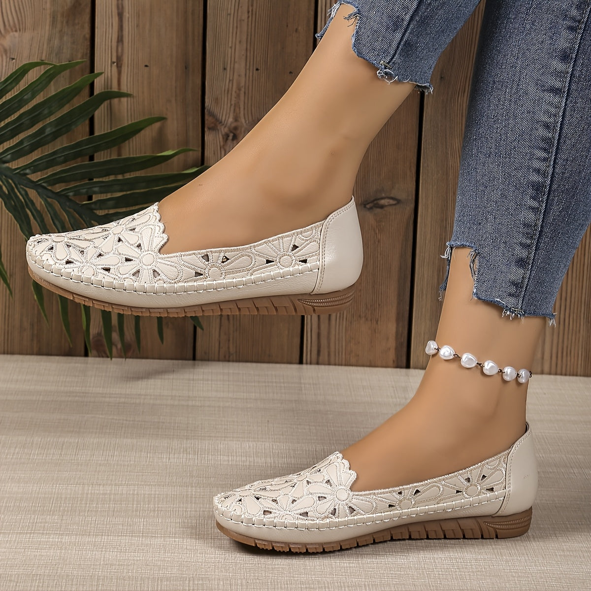 OrthoChic™ - Moderne Orthopädische Schuhe mit Stilvollem Ausgeschnittenem Muster