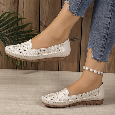 OrthoChic™ - Moderne Orthopädische Schuhe mit Stilvollem Ausgeschnittenem Muster