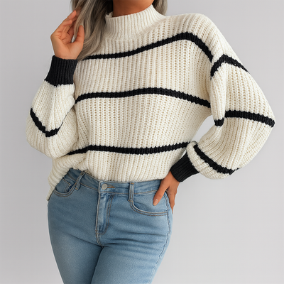 Stylistischer Rollkragenpullover – Luxuriöser Rollkragen für unvergleichliche Wärme