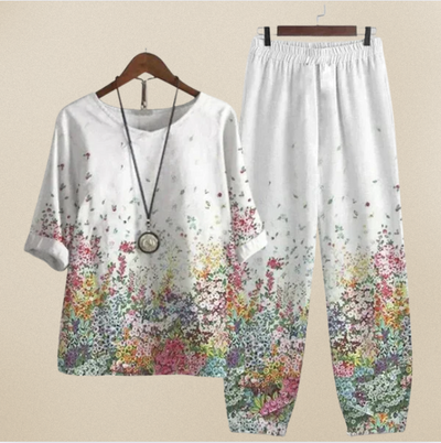 Evania™ – Elegantes und luftiges Set mit Bluse und Hose