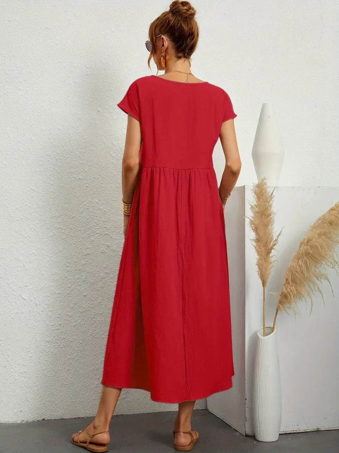 Anna™ – Entspanntes & Stylishes Midikleid
