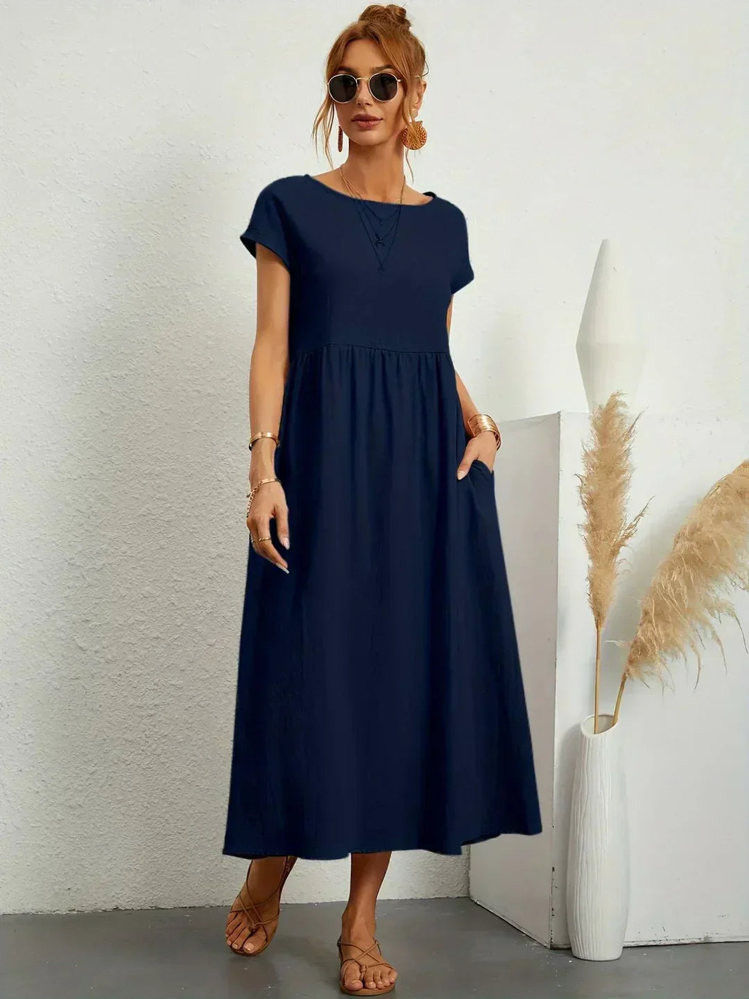 Anna™ – Entspanntes & Stylishes Midikleid