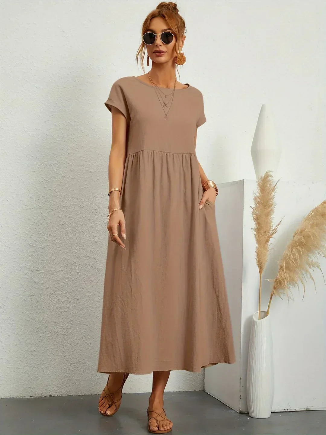 Anna™ – Entspanntes & Stylishes Midikleid