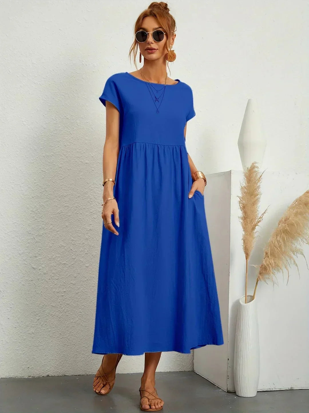 Anna™ – Entspanntes & Stylishes Midikleid