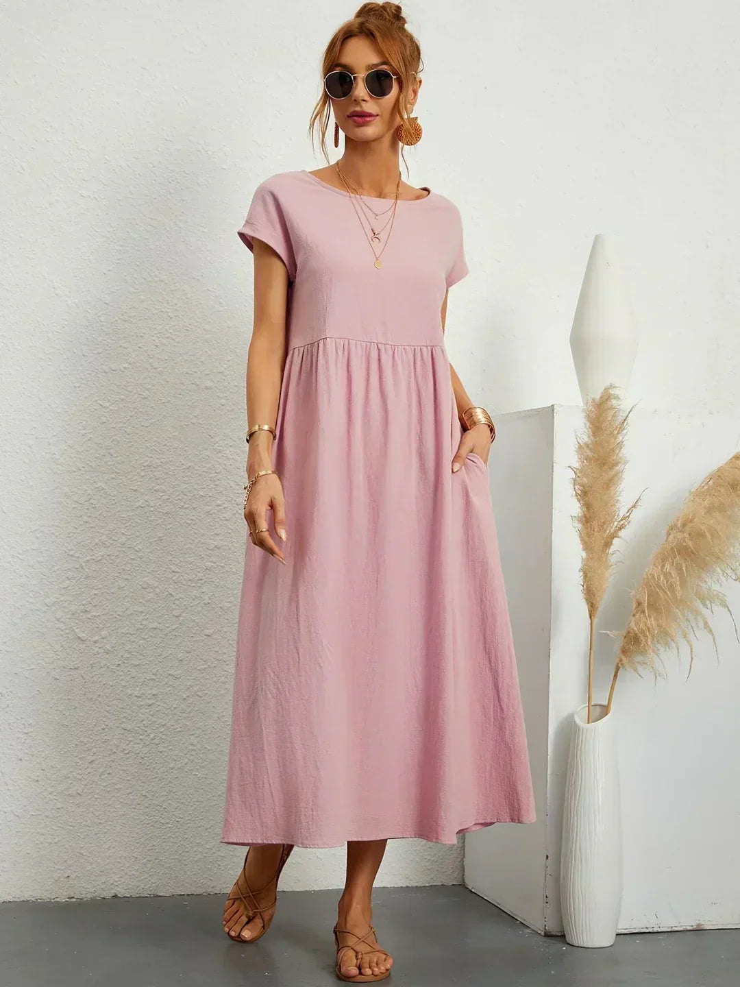Anna™ – Entspanntes & Stylishes Midikleid