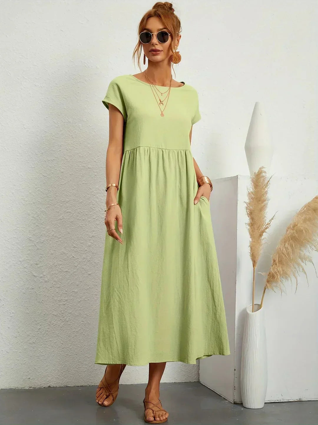 Anna™ – Entspanntes & Stylishes Midikleid