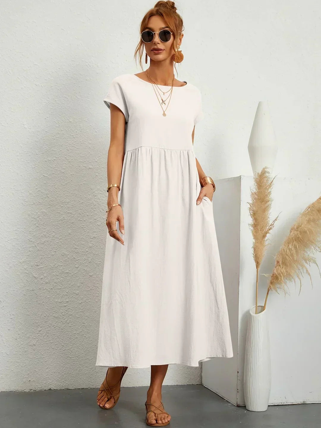 Anna™ – Entspanntes & Stylishes Midikleid