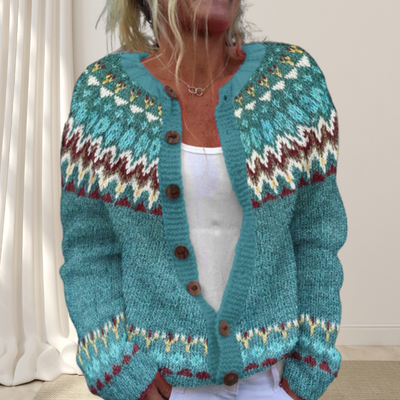 Virelle™ – Locker Gestrickte Schicke Strickjacke mit Muster
