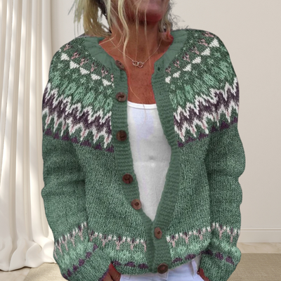 Virelle™ – Locker Gestrickte Schicke Strickjacke mit Muster