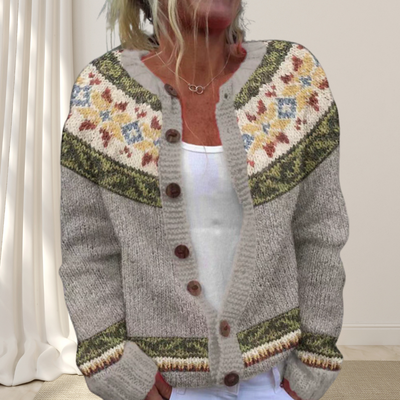 Virelle™ – Locker Gestrickte Schicke Strickjacke mit Muster