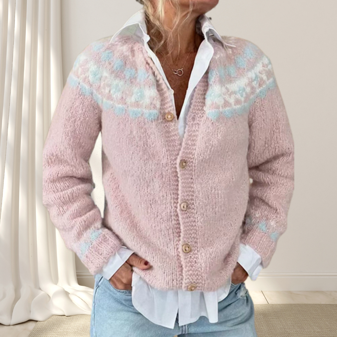 Virelle™ – Locker Gestrickte Schicke Strickjacke mit Muster
