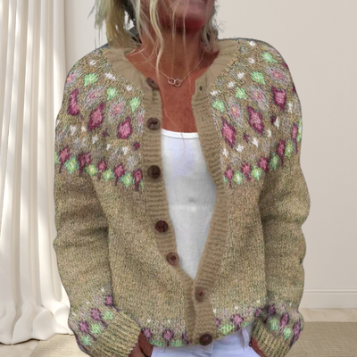 Virelle™ – Locker Gestrickte Schicke Strickjacke mit Muster