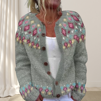 Virelle™ – Locker Gestrickte Schicke Strickjacke mit Muster