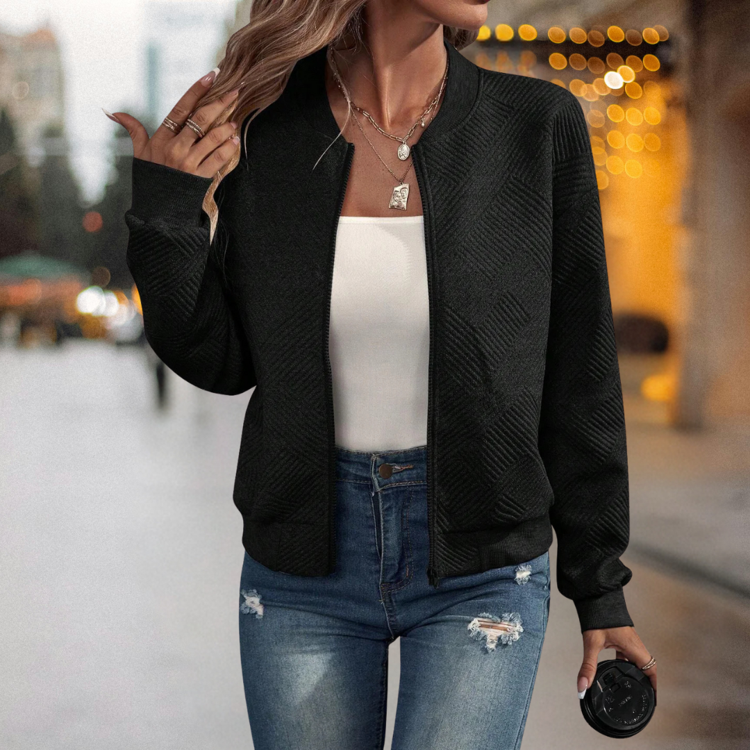 Fanny™ – Warme und Bequeme Strukture-Bomberjacke