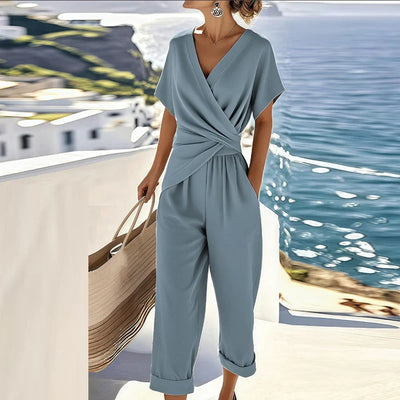 Silvane™ - Eleganter Overall mit Wickeloptik