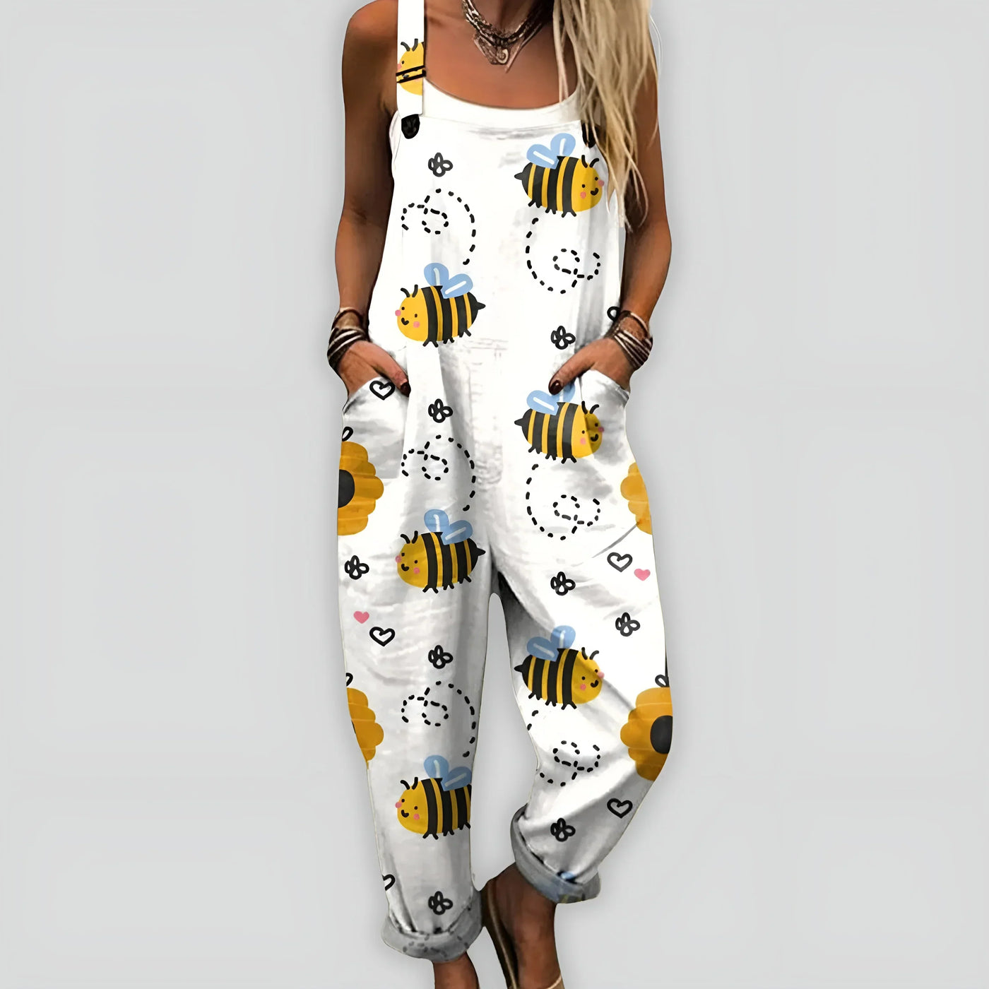 Faye™ – Bequemer und Stilvoller Jumpsuit mit Lockerer Passform
