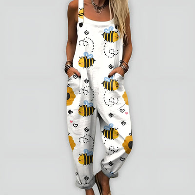 Faye™ – Bequemer und Stilvoller Jumpsuit mit Lockerer Passform
