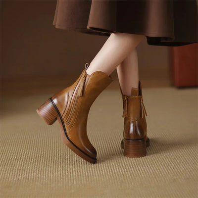 Novessa™ - Elegante und Bequeme Stiefel mit Absatz