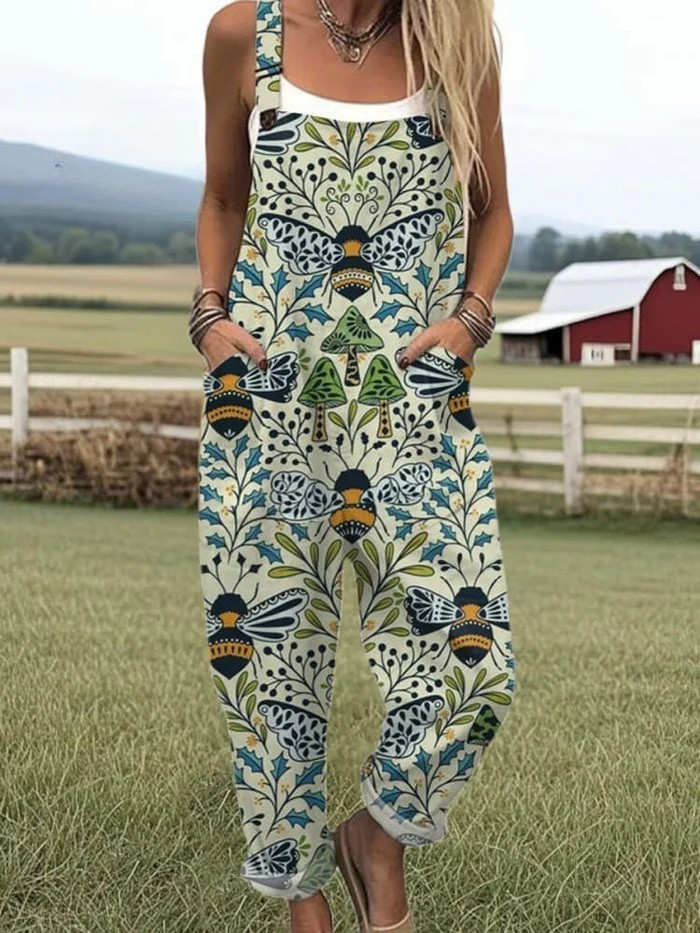 Heidi™ – Stilvoller Jumpsuit mit Vintage-Print