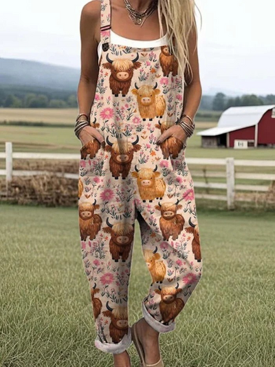 Heidi™ – Stilvoller Jumpsuit mit Vintage-Print