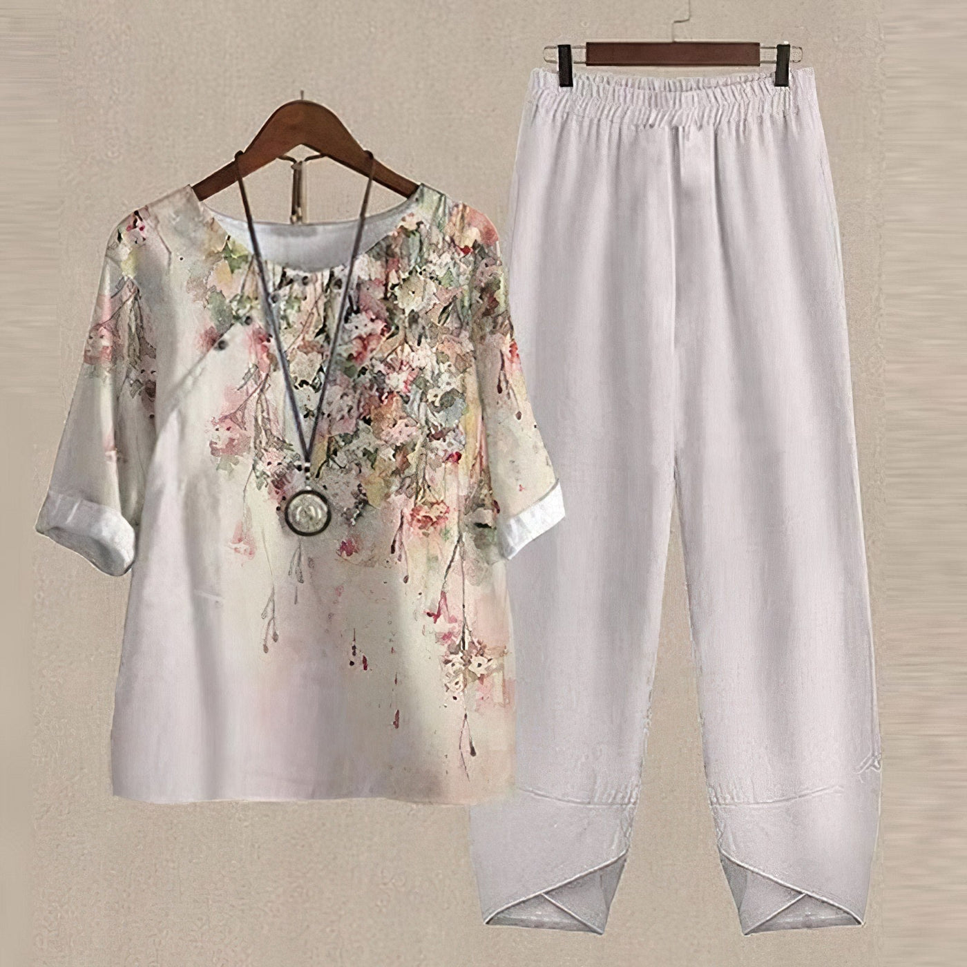 Evania™ – Elegantes und luftiges Set mit Bluse und Hose