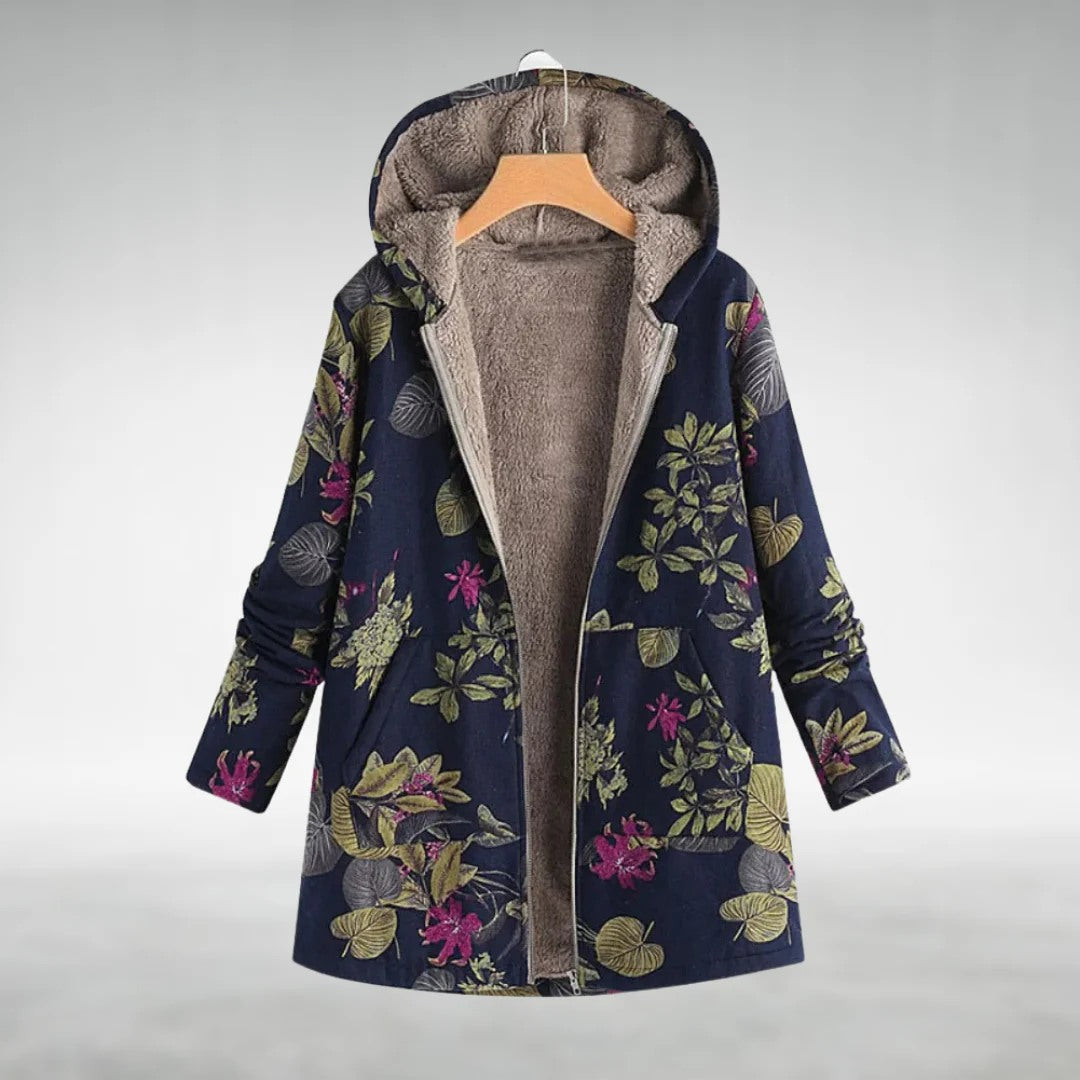 Fleural™ – Stilvolle Fleecejacke mit Blumenmuster