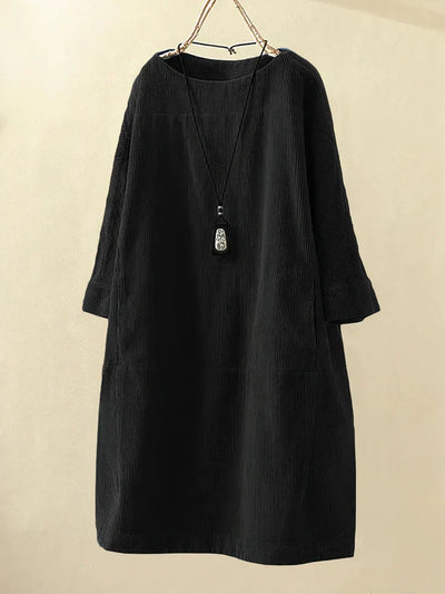 Velvra™ - Gemütliche Vintage Cord Tunika