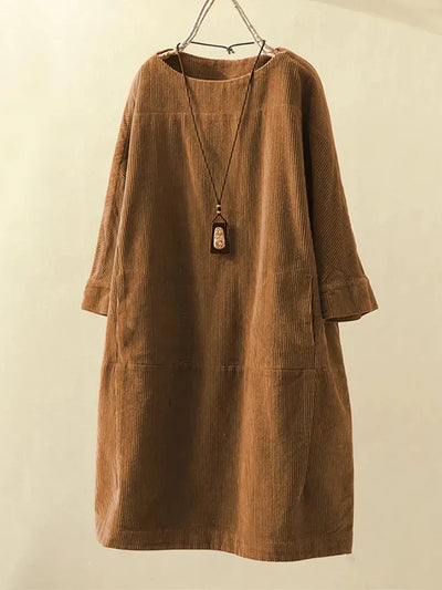 Velvra™ - Gemütliche Vintage Cord Tunika